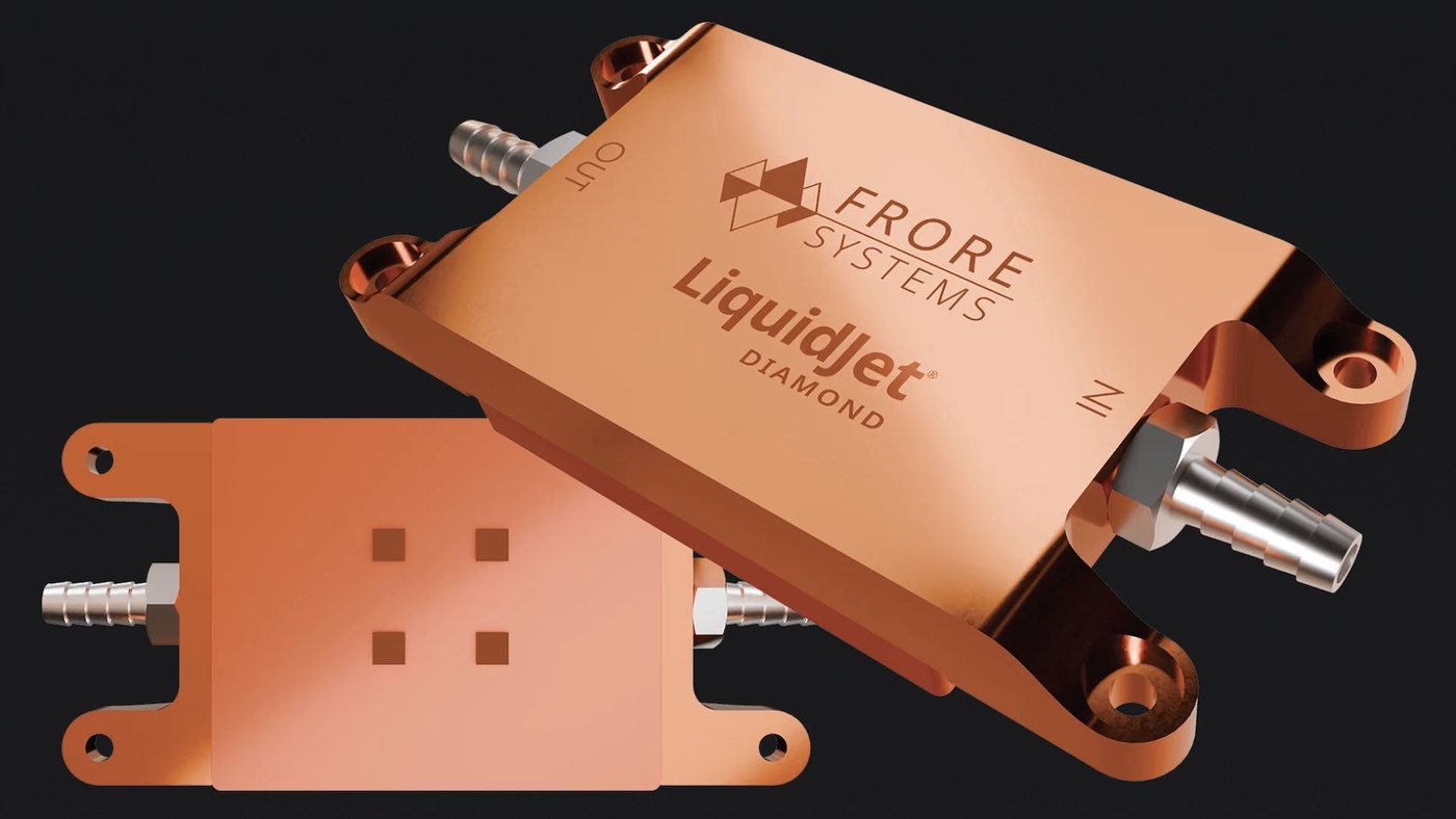 Frore Systems представила алмазні пластини LiquidJet Diamond для охолодження ШІ-прискорювачів